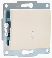 Переключатель без рамки Lezard Karina 1-кл. проходной кремовый картинка